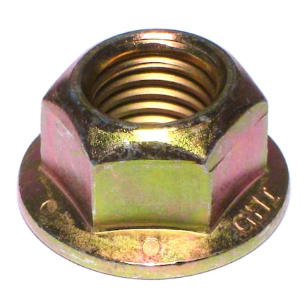 Lock Nut, 3/4-10, Steel, Grade 8, Yellow Zinc, 10 PK